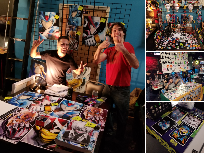 Vendors and Artists at Mega Mania!